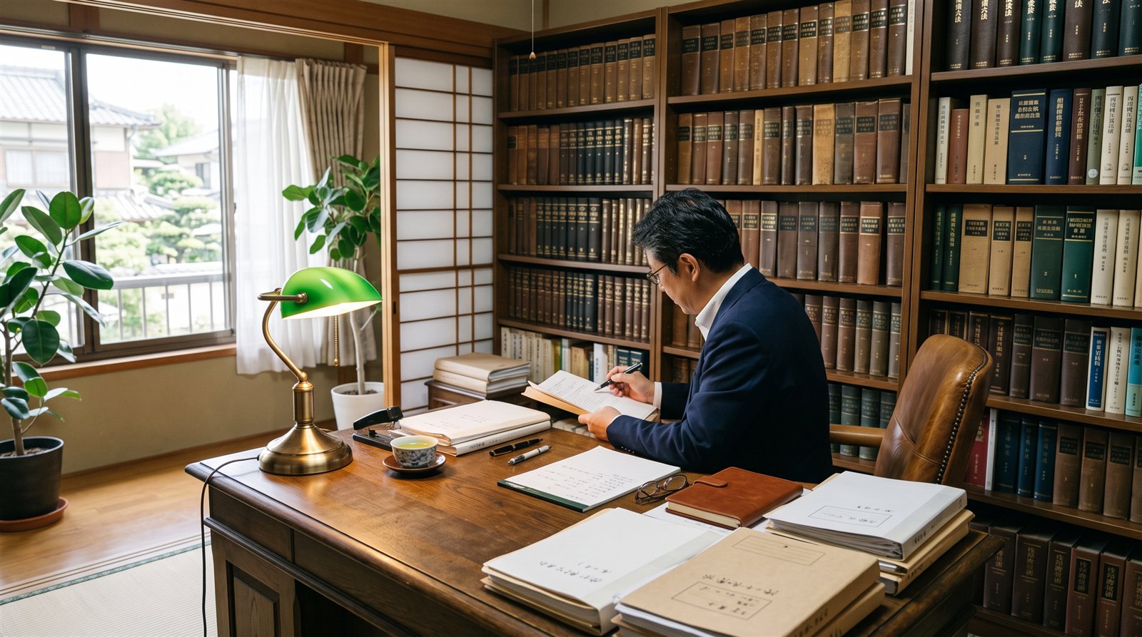 書類を確認する専門家