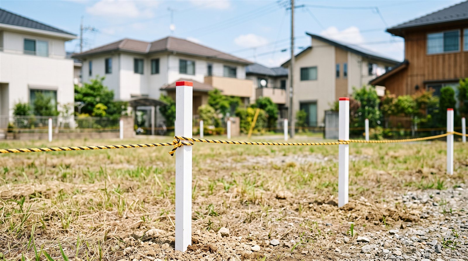 共有で相続された不動産のある街並み