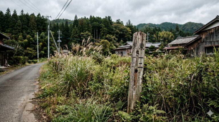 相続土地国庫帰属制度の申請対象となる典型的な地方の空き地・放棄された土地